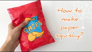 HOW TO MAKE A PAPER SQUISHY FULL TUTORIAL MAKING PAPER SQUISHIES [upl. by Mckale766]