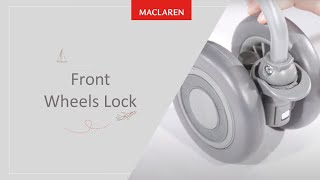 How to lock the Strollers Front Wheels [upl. by Atlas]