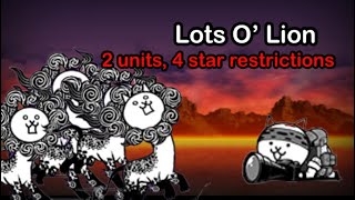 Battle Cats  Cow Maniac 2 units 4 star restrictions [upl. by Eldin]