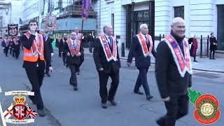 Castlederg Young Loyalists FB 15  City Of London District No 63 Remembrance Parade 2023 [upl. by Yboc]