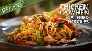 Chicken Chow Mein with fried noodles [upl. by Joanna]