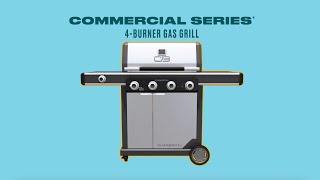 4Burner Commercial Series Gas Grill  Key Features  Charbroil® [upl. by Ariaj189]