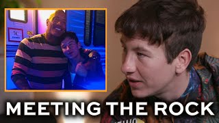 Barry Keoghan lost his cool when he met The Rock [upl. by Aryas]