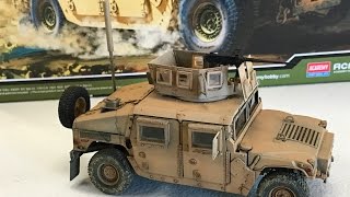 Building the Academy Models 135 M 1151 up armored Humvee [upl. by Gabriela]