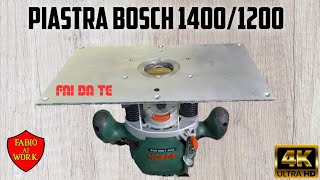 PIASTRA PER FRESATRICE VERTICALE BOSCH 1400 1200 [upl. by Shriner]