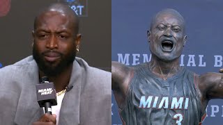 Dwyane Wade speaks on everyone trolling his new statue [upl. by Warram]