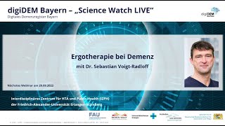 Webinar Ergotherapie bei Demenz – mit Dr Sebastian VoigtRadloff [upl. by Darrick799]