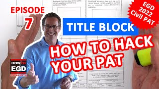 HOW to DRAW A CIVIL TITLE BLOCK  Gr 12 EGD 2022  Episode 7 [upl. by Hartmann554]