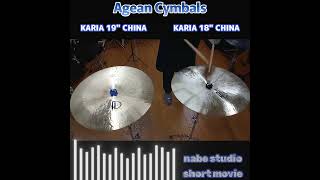 nabe studio short movie AGEAN CYMBALS KARIA 18quot amp 19quotCHINA AGEANCYMBALSCHINACYMBALSKARIA [upl. by Omora305]