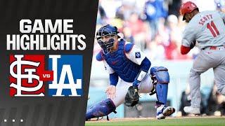 Cardinals vs Dodgers Game Highlights 33124  MLB Highlights [upl. by Innattirb]