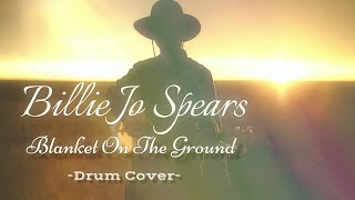 Billie Jo Spears  Blanket On The Ground 1975 Drum Cover [upl. by Islaen]