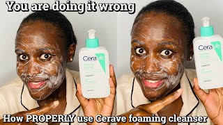 HOW TO USE CERAVE FOAMING CLEANSER CORRECTLYReview🔥 [upl. by Vasiliki27]