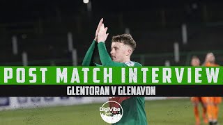 Interview  Caolan Marron  Post Match Glenavon 20 [upl. by Mureil]