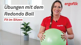 Fit im Sitzen mit Gymnastikball  Übungen mit dem Redondo Ball [upl. by Dlorag]