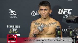 Mario Bautista UFC 307 Post Fight Interview [upl. by Shae]