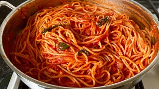 Simple and easy tomato spaghetti pasta recipe [upl. by Winn]