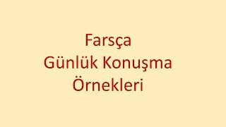 Farsça Günlük Konuşma Örnekleri5 Ne İş Yapıyorsunuz Altyazılı [upl. by Vandyke]