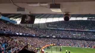 Manchester City fans singing Wonderwall after winning the league [upl. by Jarad224]