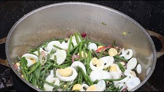 RECETTE  HARICOTS VERTS AUX OEUFS ILE DE LA REUNION [upl. by Crispas]