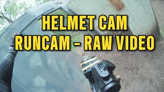 Airsoft Helmet Camera RunCam  Raw Video  Quality check [upl. by Einafpets]