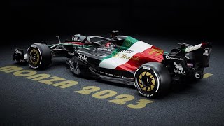 ALFA ROMEO COM PINTURA ESPECIAL PARA O GP DA ITALIA  FORMULA 1 [upl. by Skippie]