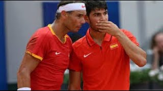 Carlos Alcaraz  Rafael Nadal vs Austin Krajicek  Rajeev Ram  Doubles  Olympics 2024 [upl. by Martinson]