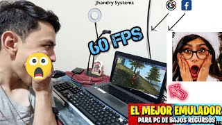 🚀EL MEJOR EMUL4DOR PARA JUGAR FREEFIRE EN PC DE BAJOS RECURSOS USA 1 GB RAM sin LAG ✅ [upl. by Vally]