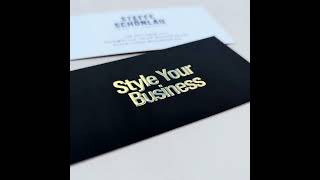 Visitenkarten Gold Angebot  Style Your Business [upl. by Eugine995]