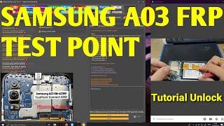 CARA BYPASS FRP SAMSUNG A03 ANDROID 12 TEST POINT unlocktool frpbypass [upl. by Shaia]