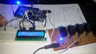 ArduinoSysteme declairage automatique par LDR PhotorésistanceArduinoRelaisLCD2x16 [upl. by Britney]