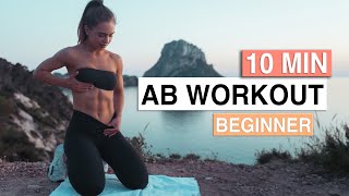 10 MIN BEGINNER AB WORKOUT [upl. by Manning]