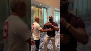 Tyron Woodley was heated after member of Jake Paul’s entourage got into it with his mother [upl. by Tamis]