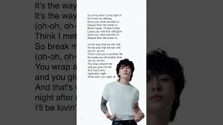 JUNGKOOK SEVEN lyrics💕jungkook jungkookseven seven golden hybe kpop lyrics tiktokviral [upl. by Summers]