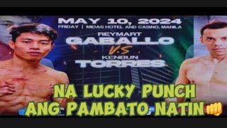 Reymart Gaballo Vs Kenbun Torres  Midas Hotel Sanman Promotion 51024 fullfight follower [upl. by Ynor]