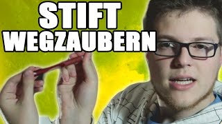 STIFT WEGZAUBERN TRICK FÜR ANFÄNGER mit Erklärung [upl. by Folberth]