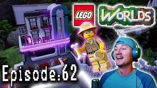 Lets Play Lego Worlds Episode 62 Building The Downtown Diner and Touring Ivory City [upl. by Lotz95]