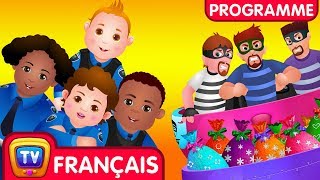 La poursuite sur la voie ferrée Rail Road Chase  Ep 3  ChuChu TV Police Des Oeufs Surprises [upl. by Einberger]