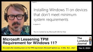 Microsoft Lessening TPM Requirement for Windows 11 [upl. by Lionel282]