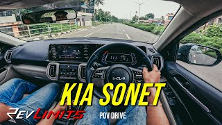 2024 KIA SONET HTX  15L Diesel  114Bhp  povtestdrive 161  RevLimits  revlimits kiasonet [upl. by Eliathas]