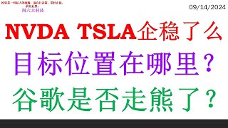 NVDA TSLA企稳了么 目标位置在哪里？ 谷歌是否走熊了？ [upl. by Enelad]