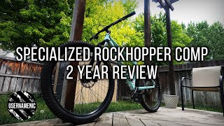 Specialized Rockhopper Comp 2 YEAR REVIEW  1000 Hardtail [upl. by Ritch]