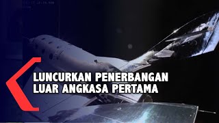 Penampakan Pesawat Virgin Galactic Tembus Atmosfer Penerbangan Pertama Manusia ke Luar Angkasa [upl. by Esinart]