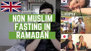 Non Muslim Fasting In Ramadan Compilation [upl. by Aisanat681]