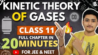 Kinetic Theory of Gases Class 11  Physics  For JEE amp NEET  Full Revision In 20 Minutes [upl. by Kleeman]