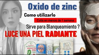 DESMANCHAR LA PIEL CON ÓXIDO DE ZINC REMEDIO CASERO DESITIN  ACNE  CICATRICES  AndyZaturno [upl. by Castro]