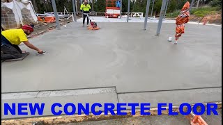 Workshop build part 12 Finishing the Concrete [upl. by Naryt650]