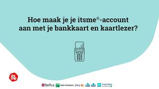 Je itsmeaccount aanmaken  met je bankkaart België [upl. by Klepac]