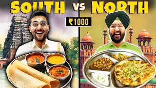 North Indian Vs South Indian Food Eating Challenge 🔥 FoodieWe 24hrs Challenge [upl. by Elayne]