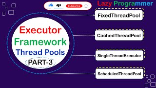 Executor Framework Type of Thread Pools  FixedThreadPool CachedThreadPool ScheduledThreadPool [upl. by Annekam]