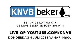 LIVESTREAM KNVB Beker 201314 Loting [upl. by Pompei]